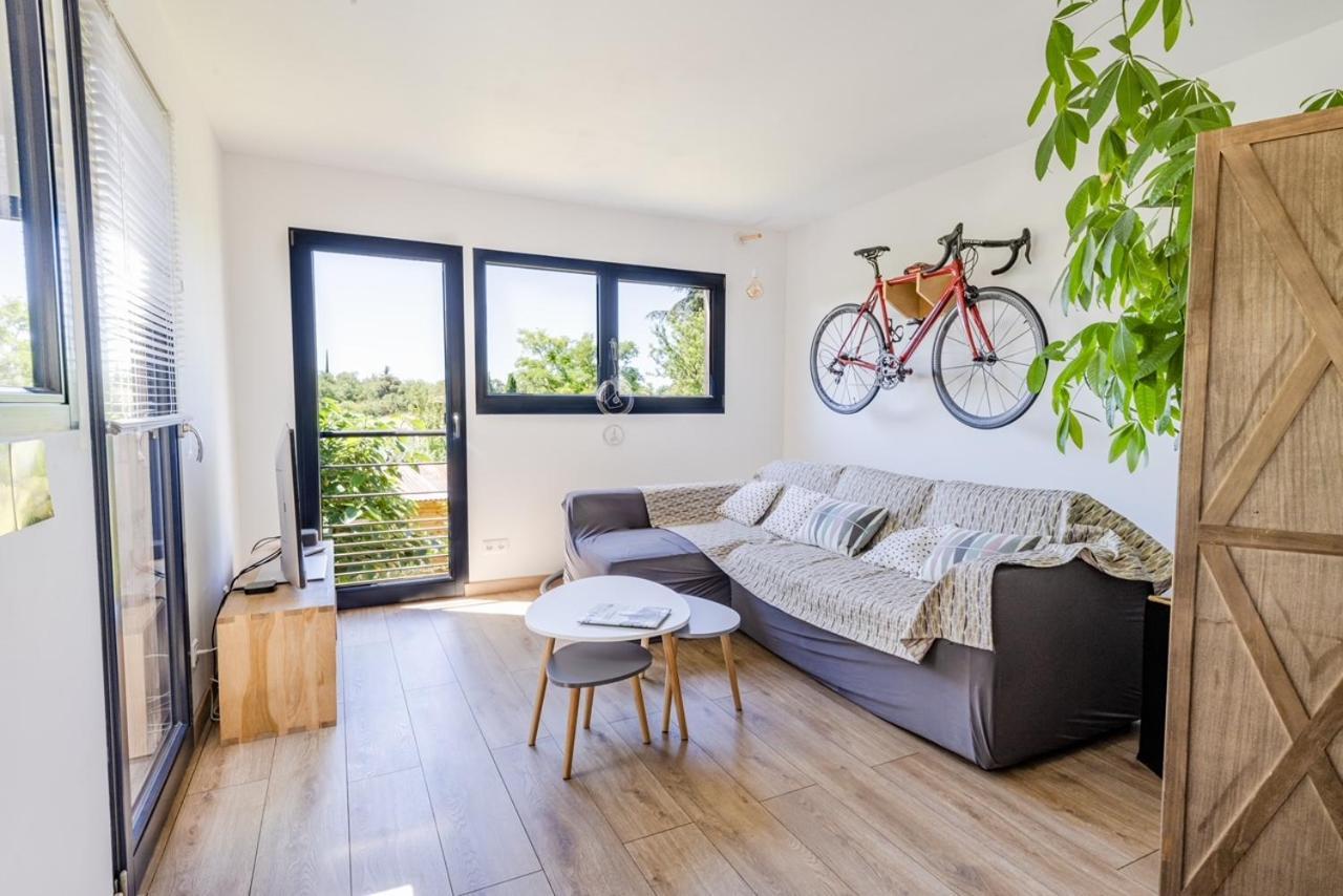 Villa Maison en bois , vue sur le ventoux à Bédoin Extérieur photo