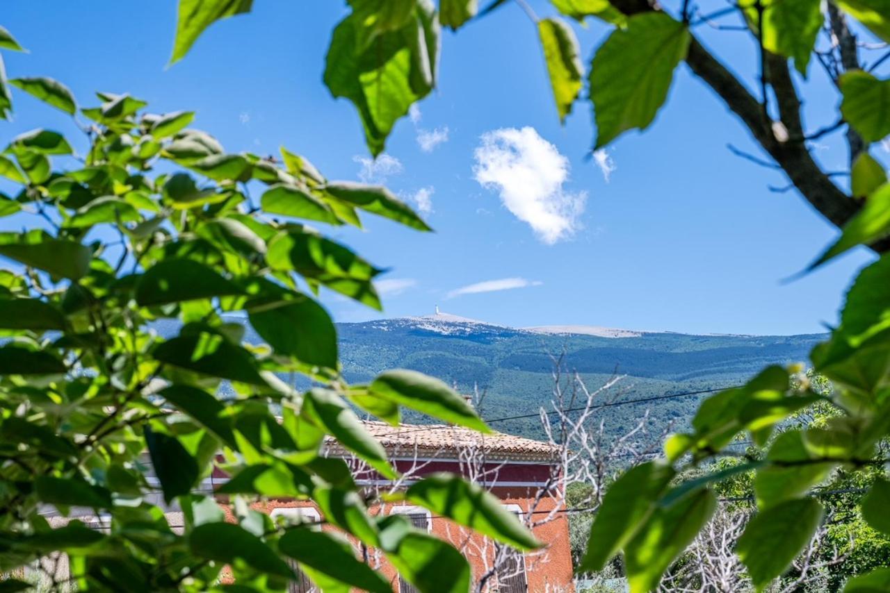 Villa Maison en bois , vue sur le ventoux à Bédoin Extérieur photo